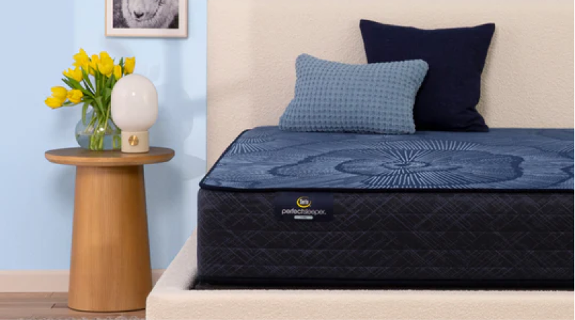 The Serta Perfect Sleeper mattress in a bedroom