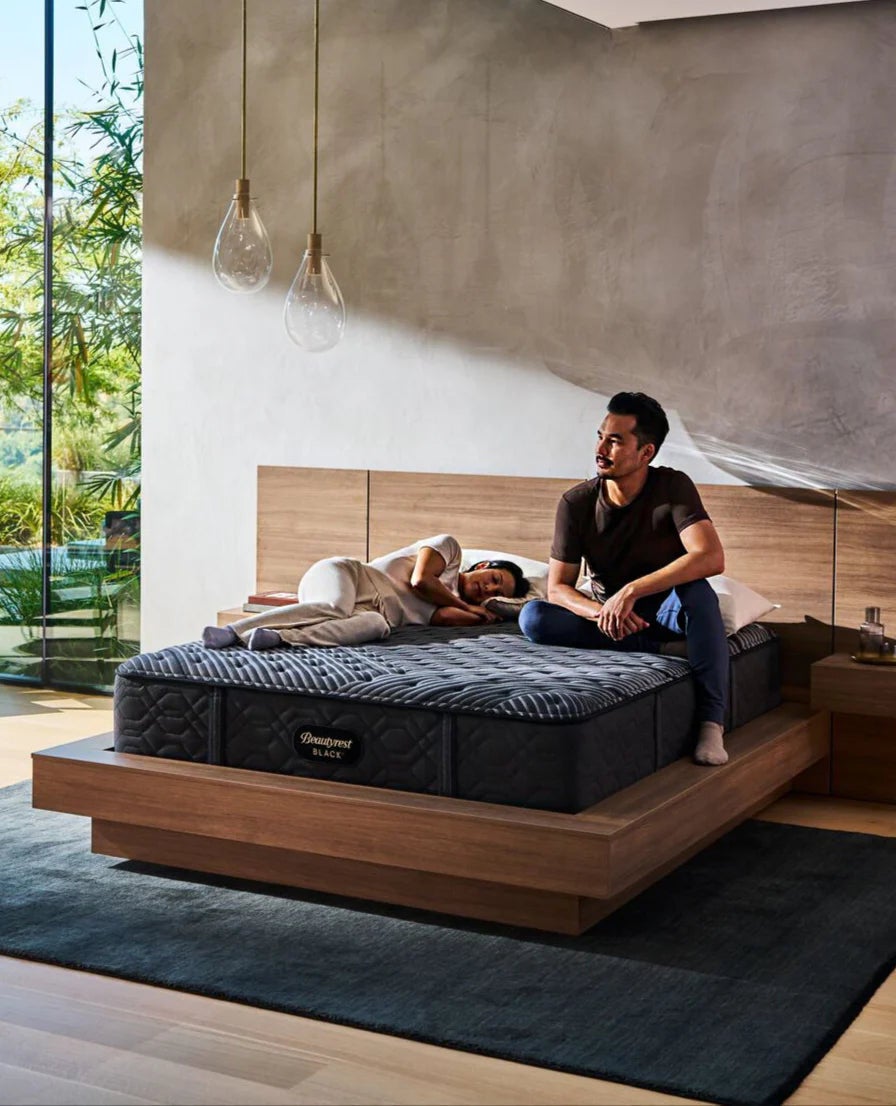 Modern bedroom with premium mattress
