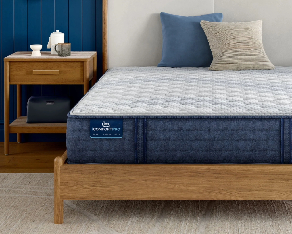 Serta iComfort Pro mattress in cozy bedroom