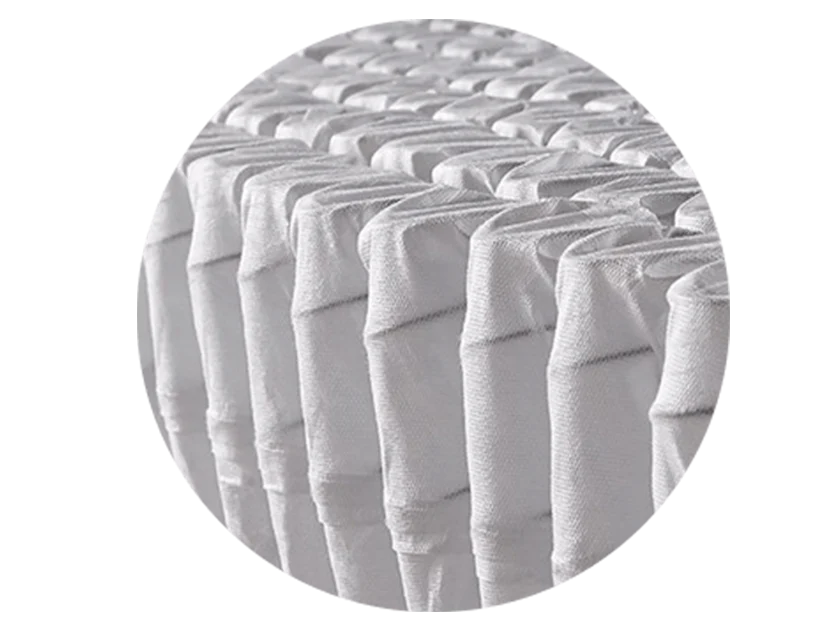 Close-up of pocket coil mattress springs