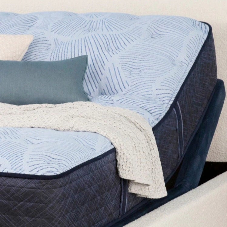 Comfortable mattress with textured bedding