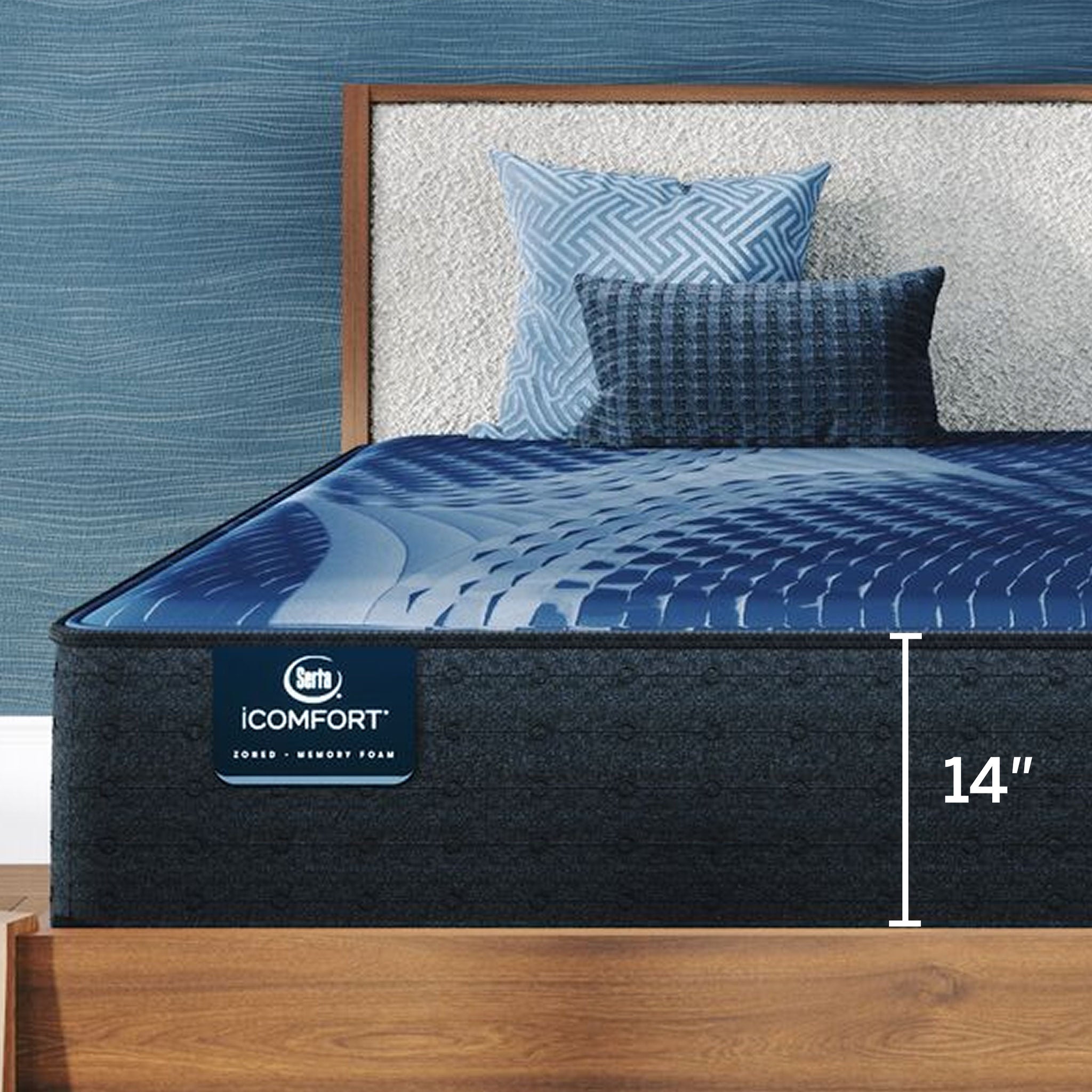 Serta iComfort mattress with 14-inch depth