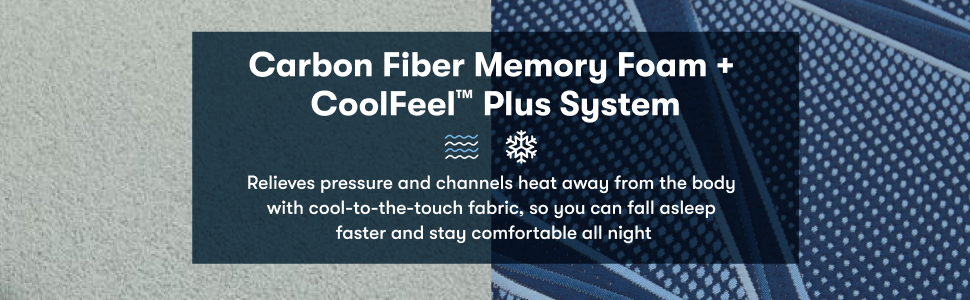 Carbon Fiber Memory Foam CoolFeel System