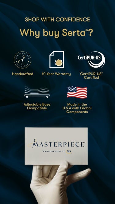 Serta graphic showing all the certifications