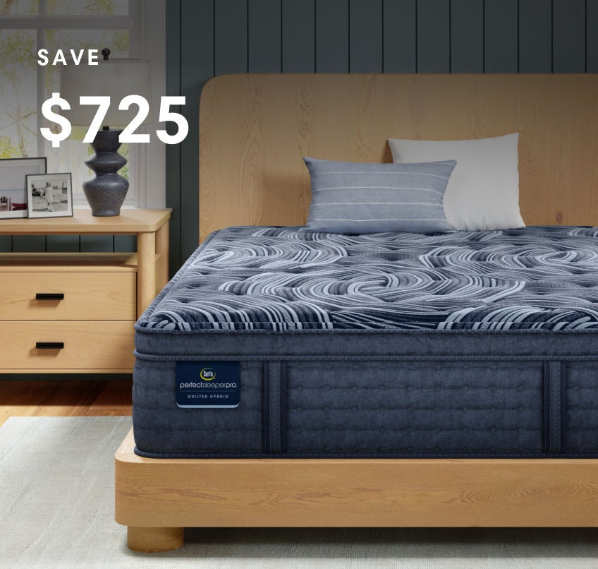 Luxury mattress in cozy bedroom setting