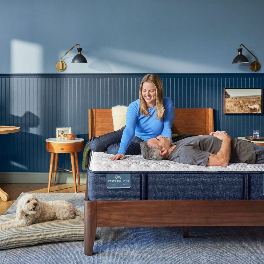 Couple Relaxing on Modern Mattress