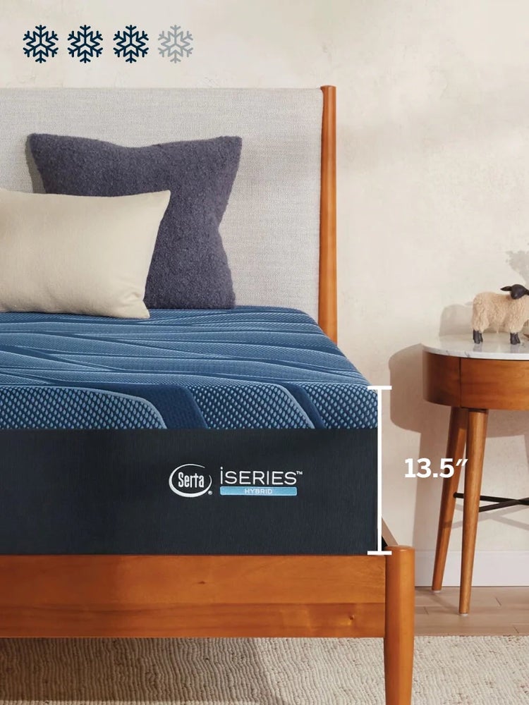 Serta iSeries mattress in cozy bedroom