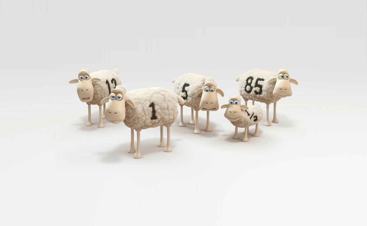 Picture of 5 different Serta Sheep