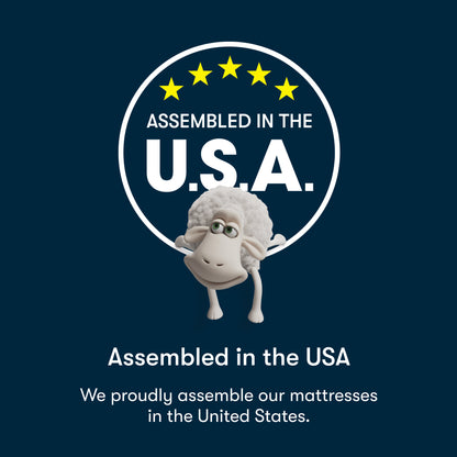 Diagram confirming that the 5 Start mattress was assembled in the USA