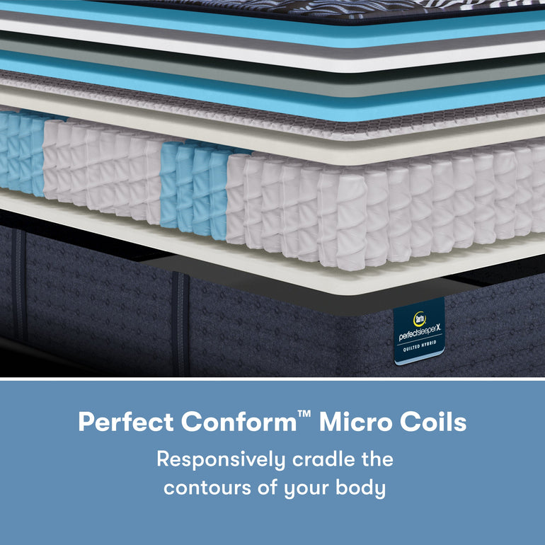 Perfect Comfort Serta Perfect Sleeper X Quilted Top Hybrid Mattress