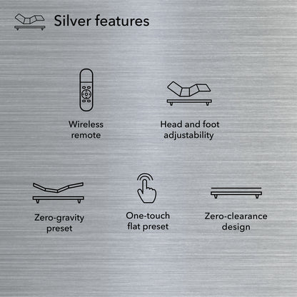 Diagram of Baselogic Silver Adjustable Base showing its features