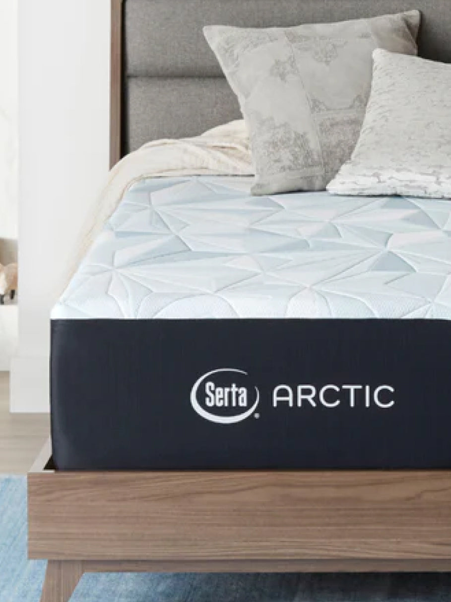 The Serta Arctic Mattress in a bedroom