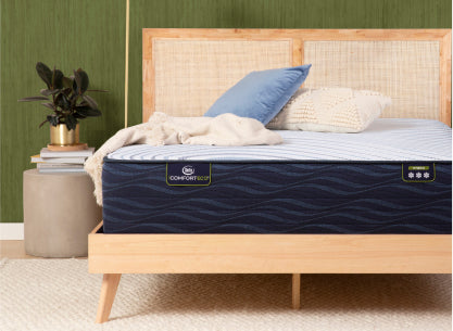 The Serta iComfortECO mattress in a bedroom 