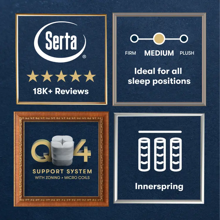 Masterpiece™ Handcrafted by Serta® Exhibit Medium Pillow Top
