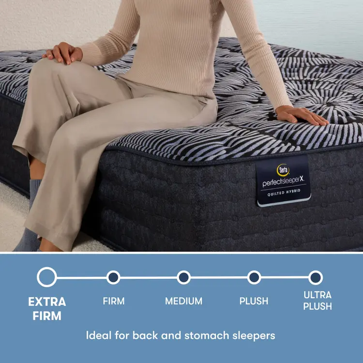 Serta Perfect Sleeper X Quilted Hybrid Mattress - Level One Extra Firm