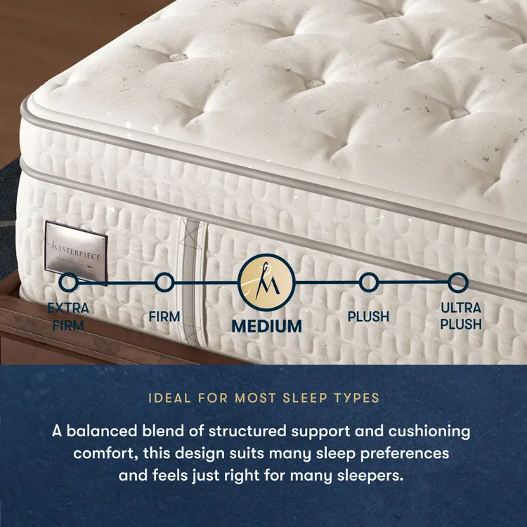 Masterpiece™ Handcrafted by Serta® Exhibit Medium Pillow Top