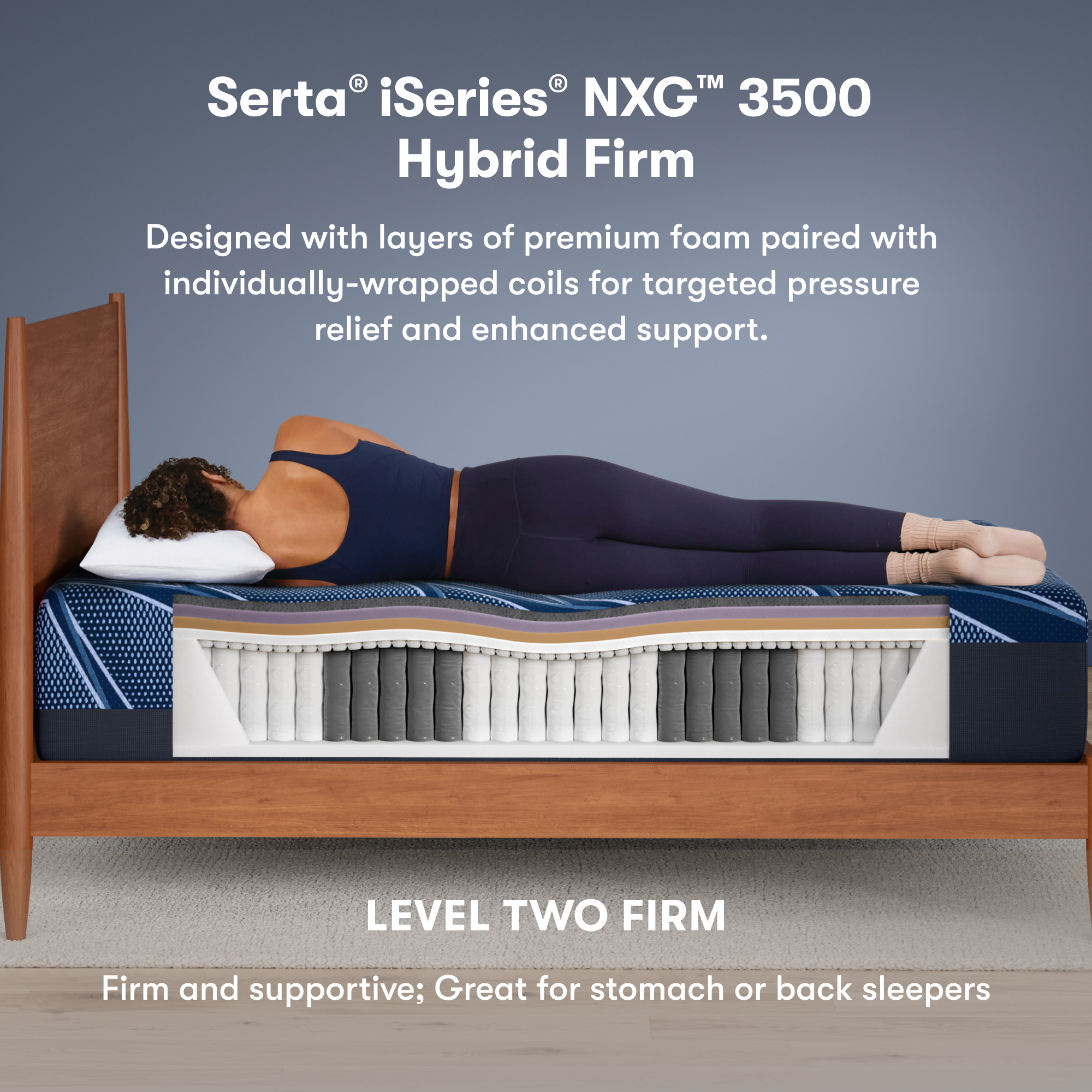 Serta® iSeries® NXG™ Mattress - 3500 Hybrid Firm