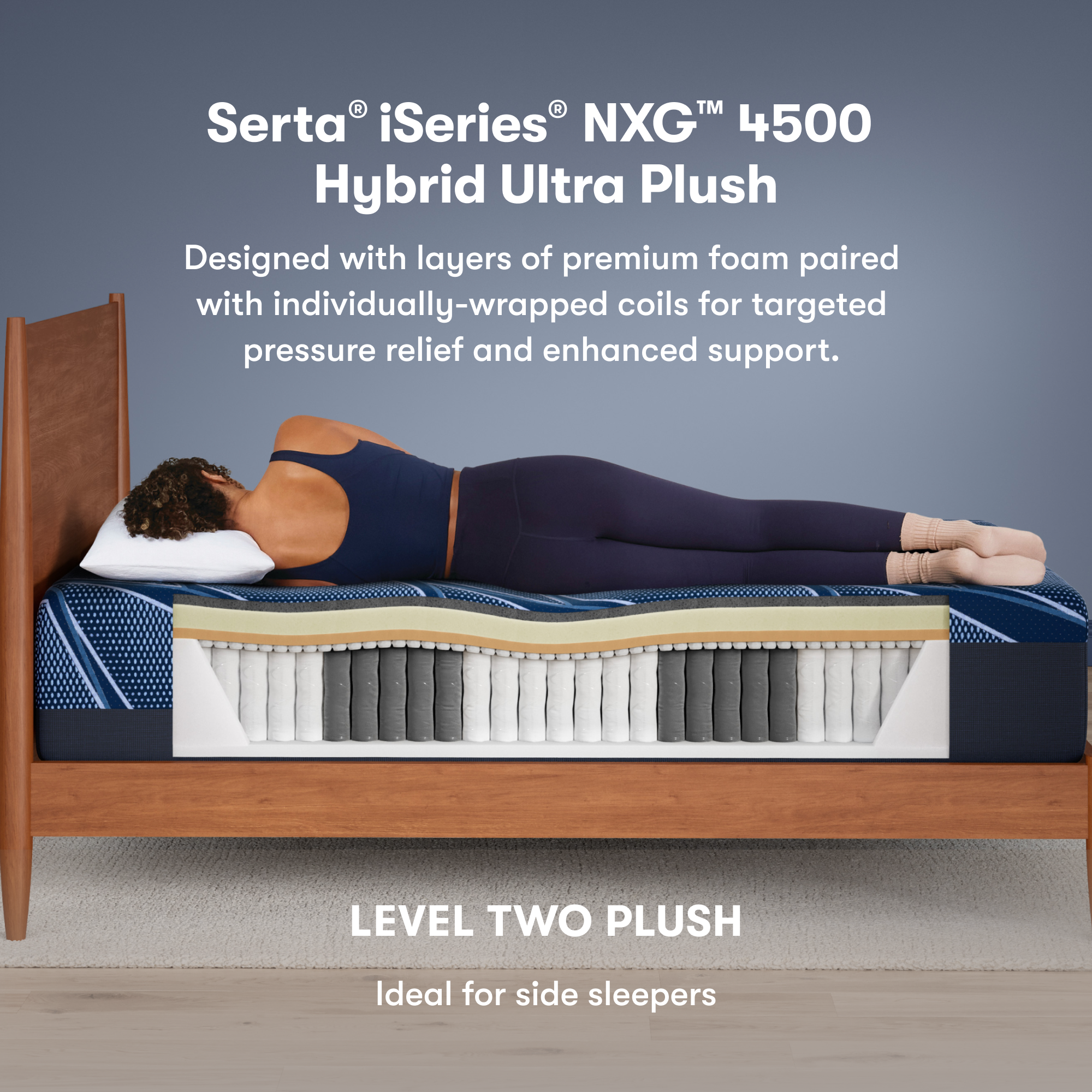 Serta® iSeries® NXG™ Mattress - 4500 Hybrid Ultra Plush Serta® iSeries® NXG™ Mattress - 4500 Hybrid Ultra Plush