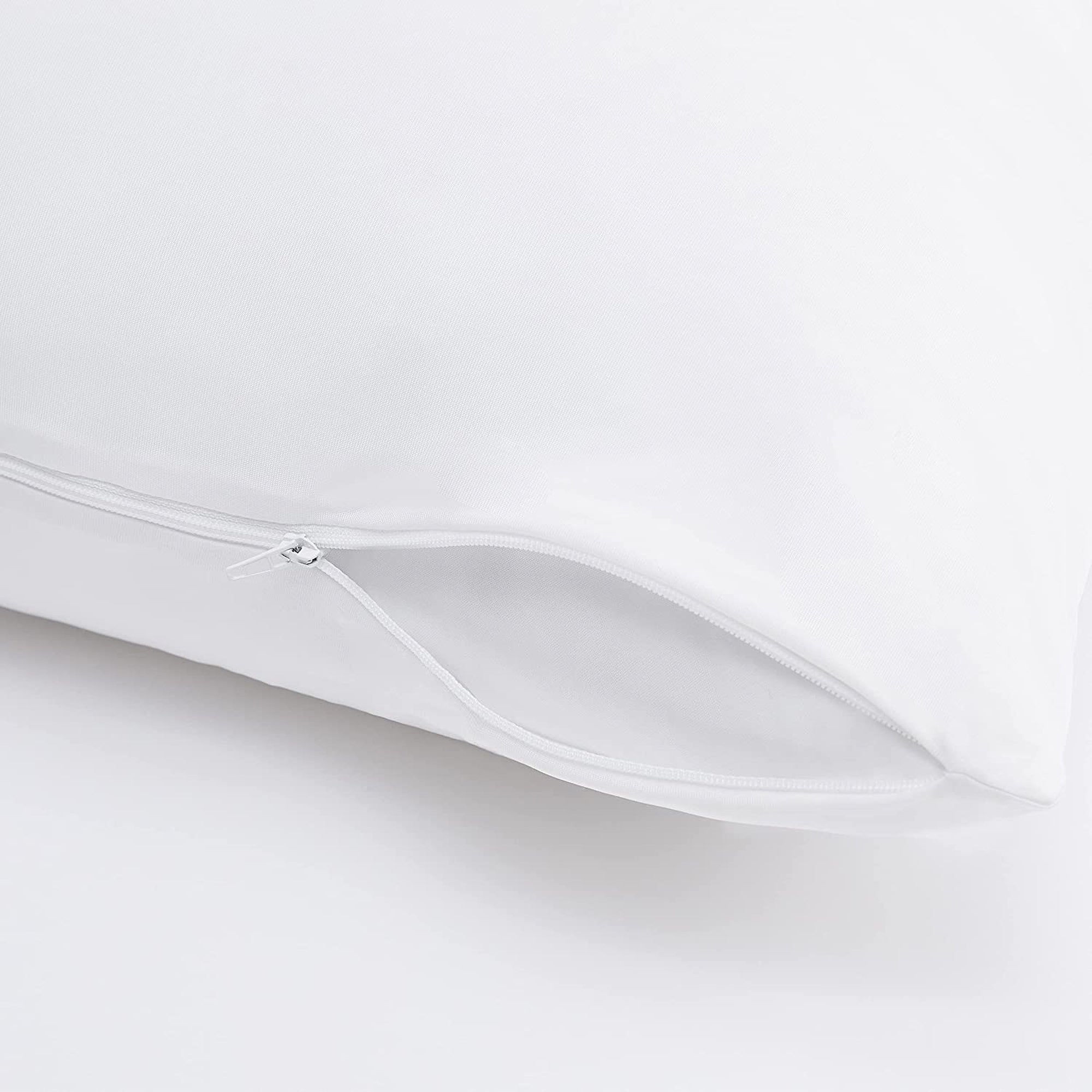 Serta Power Chill Pillow Protector unzipped at the side showing the inside