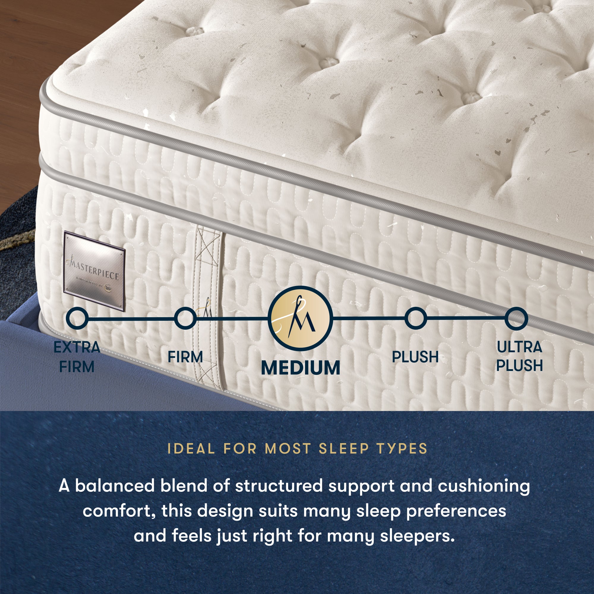 Masterpiece™ Handcrafted by Serta® Grand Exhibit Luxury Firm Pillow Top